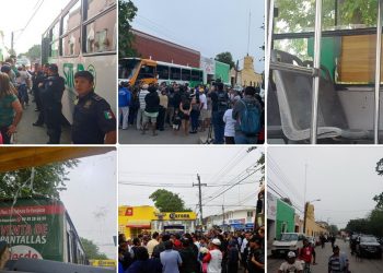 Vecinos de Cholul paralizan transporte: exigen que otra empresa preste el servicio ante incapacidad y mal servicio de Géminis