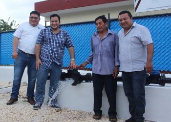 Ayuntamiento rehabilitó el sistema de agua potable en Chanyokdzonot 1