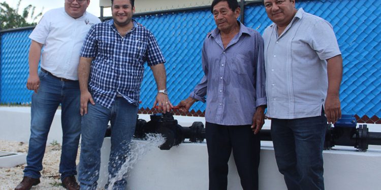 Ayuntamiento rehabilitó el sistema de agua potable en Chanyokdzonot 1