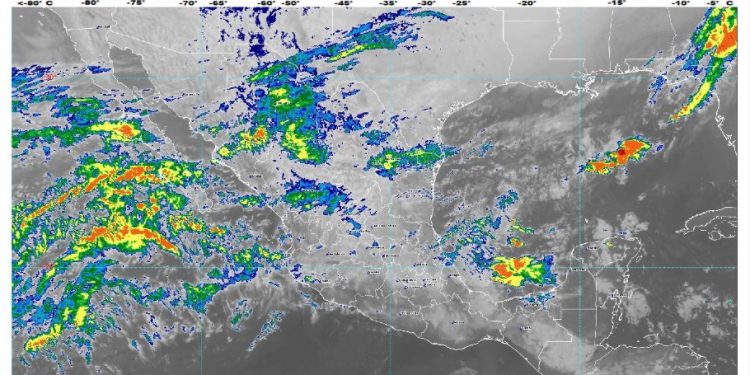 Pronóstico de lluvias para Yucatán, Chiapas, Oaxaca, Tabasco y Veracruz