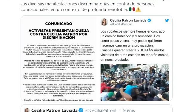 Denuncian presunta discriminación en discurso de diputada