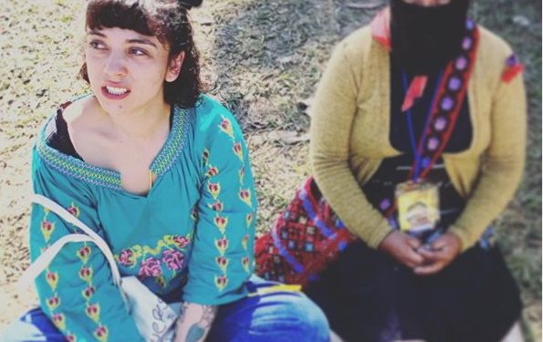 Mon Laferte participó del segundo Encuentro de Mujeres que Luchan del Ejercito Zapatista