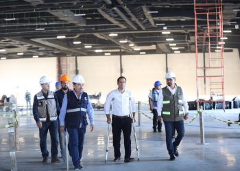 Gobernador Mauricio Vila Dosal supervisó la obra de remodelación y ampliación del Centro de Convenciones y Exposiciones Yucatán Siglo XXI