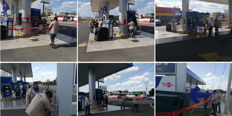 Coloca sellos el Ayuntamiento a G500 en el fraccionamiento Jardines de Vista Alegre: los rompe personal de la gasolinera y los vuelve a colocar la Comuna en acatamiento de orden de un juez federal