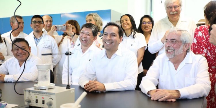 Gobernador Mauricio Vila Dosal y el rector de la UNAM, Enrique Graue Wiechers, inauguraron la Escuela Nacional de Educación Superior de la máxima casa de estudios