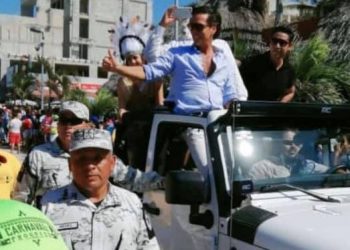 El alcalde de Progreso recurre a la calumnia y a la descalificación contra los medios que publicaron vídeos y fotos de la Guardia Nacional escoltando al actor Palazuelos en el carnaval