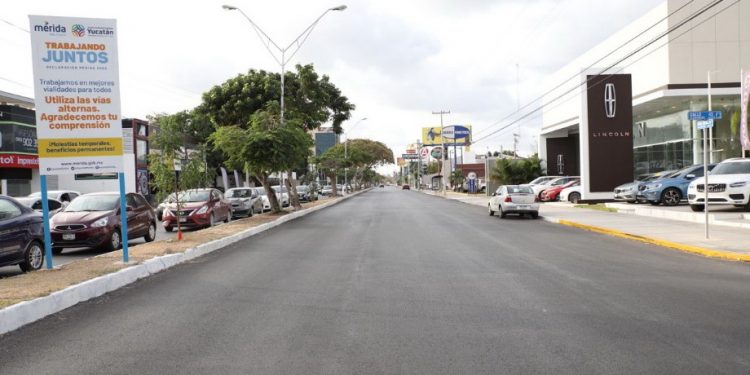 Trabajos de repavimentación de Prolongación Paseo de Montejo están en fase final
