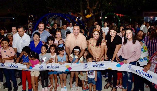 El alcalde Renán Barrera entrega el parque Las Águilas, primero remodelado con la participación de los vecinos