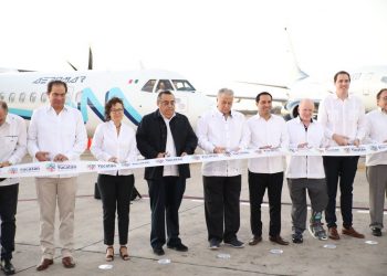 Inició operaciones el vuelo denominado Ruta Maya que enlaza vía aérea a Mérida con las ciudades de Villahermosa, Tabasco y Tapachula, Chiapas