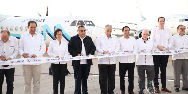 Inició operaciones el vuelo denominado Ruta Maya que enlaza vía aérea a Mérida con las ciudades de Villahermosa, Tabasco y Tapachula, Chiapas