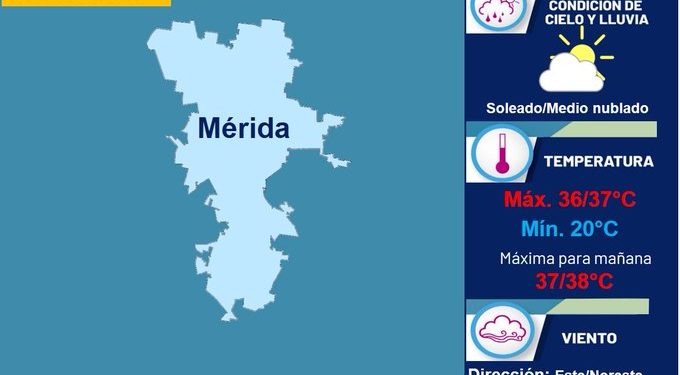 Martes muy caluroso en Yucatán, pronostican