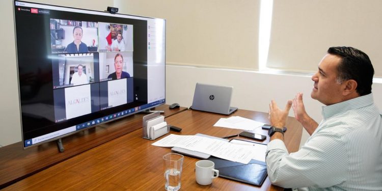 Alcalde Renán Barrera participó en una reunión virtual organizada por el grupo “Alcaldes de México”