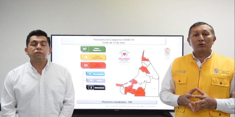 En Yucatán, hay 117 casos positivos de COVID-19 / En Campeche, hay 4 nuevos casos positivos, sumando en total 33, de los que 10 corresponden a tripulantes de un barco petrolero