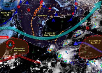 En las próximas 24 horas, se prevé cielo medio nublado a nublado, con probabilidad para chubascos con tormentas, con temperaturas de muy calurosas a extremadamente calurosas durante el día y cálidas al amanecer