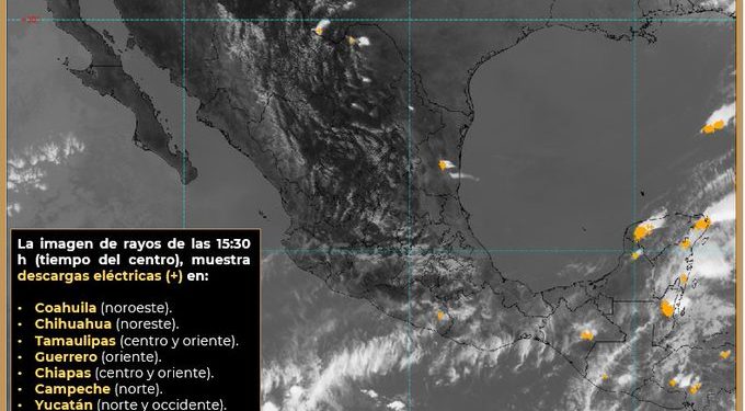 Existen condiciones atmosféricas para la formación de trombas frente a las costas de Yucatán y Quintana Roo