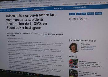 “Las mentiras flagrantes se extienden en internet a un ritmo aterrador”, advierte la ONU: “40 % de las publicaciones sobre COVID-19 en una de las principales plataformas de redes sociales fueron publicados por bots”, afirma