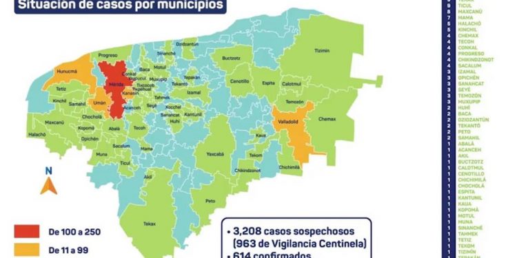 Hoy se detectaron 19 nuevos contagios de Coronavirus, según afirma la Secretaría de Salud del Estado de Yucatán y 2 fallecimientos más
