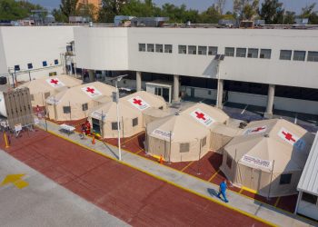 Instala Cruz Roja Mexicana Hospital de Campo con el apoyo de la Fundación BBVA, Fundación Coca Cola y Fundación Jenkins