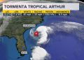 Se formó la primera tormenta tropical de la temporada en las aguas del Atlántico: Arthur
