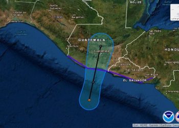 Se formó la #DepresiónTropical “Dos-E”: favorecerá lluvias muy fuertes en Chiapas, Oaxaca, Tabasco, Veracruz, Campeche, Yucatán y Quintana Roo durante los siguientes días