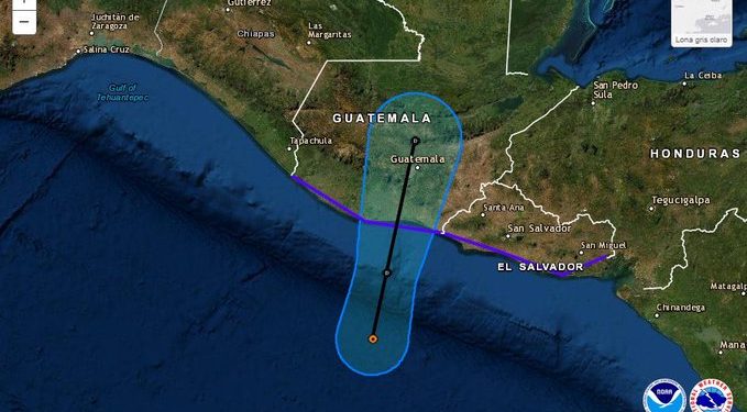 Se formó la #DepresiónTropical “Dos-E”: favorecerá lluvias muy fuertes en Chiapas, Oaxaca, Tabasco, Veracruz, Campeche, Yucatán y Quintana Roo durante los siguientes días