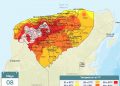 En Yucatán se prevé un día caluroso con probabilidad de lluvia ligera a moderada por la tarde en el sur y por la noche en el norte de la entidad
