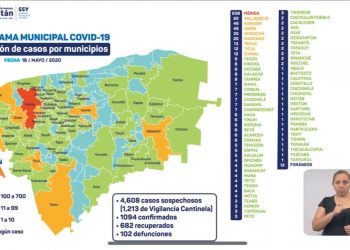 Suman 102 las personas fallecidas a causa del Coronavirus en Yucatán / Nuevos contagios en Mérida, Valladolid, Kanasín, Umán, entre otros municipios