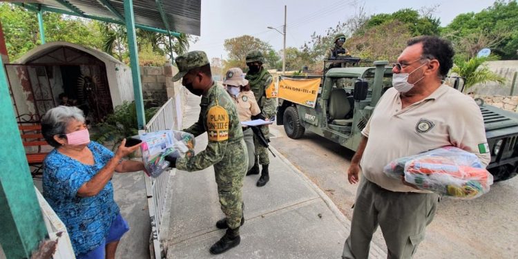 Ejército Mexicano apoya en la distribución de más 517,000 despensas en nueve Estados la República