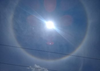 Meridanos observan halo solar, fenómeno se viraliza en redes sociales
