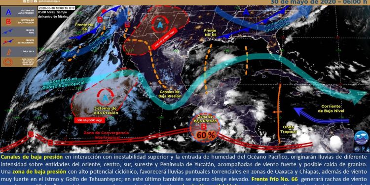 En las próximas 24 horas, se prevé cielo nublado, con probabilidad de tormentas, con temperaturas de calurosas a muy calurosas durante el día y cálidas al amanecer