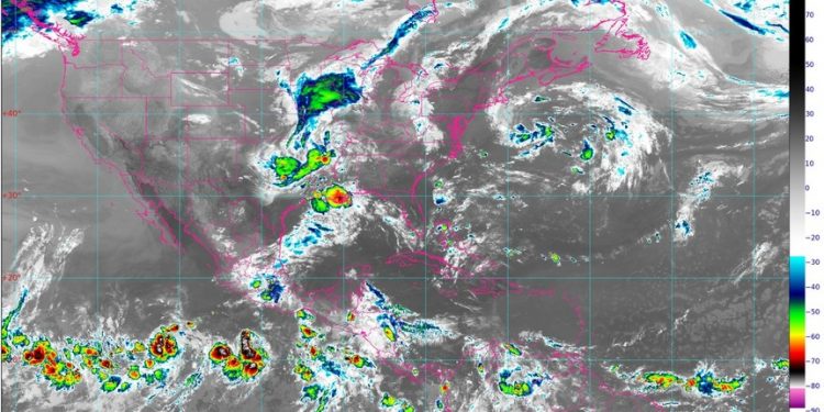 Pronóstico de lluvias en Campeche, Yucatán y Quintana Roo por onda tropical número 7