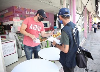 Inspectores de Salud del Gobierno del Estado visitaron negocios y empresas para corroborar el cumplimiento de protocolos sanitarios