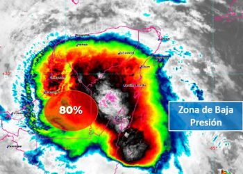 Remanentes de “Amanda”, ahora con 80% de probabilidad para desarrollo ciclónico en los proximos 2 días: su centro se localiza sobre Campeche, afirma Conagua y el Centro Nacional de Huracanes de los Estados Unidos