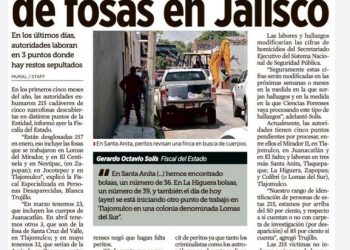 Hallaron en Jalisco nuevas fosas clandestinas con restos humanos