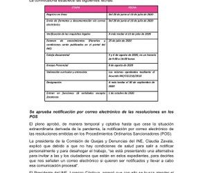 INE emitió las convocatorias para la elección de 47 consejeras y consejeros de Organismos Públicos Locales Electorales (OPLE) en 19 Estados del país