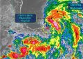 Continuarán las lluvias torrenciales por Cristóbal en la Península de Yucatán