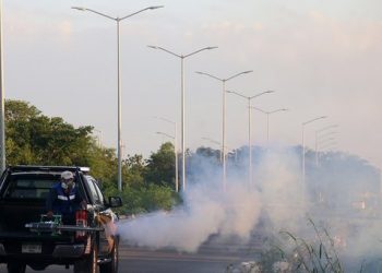 Inician labores de fumigación terrestre en Mérida y municipios costeros del interior del estado como parte del Plan Emergente de Fumigación por la tormenta Cristóbal del Gobierno del Estado