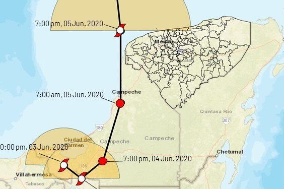 Declaran “alerta amarilla para la región poniente de Yucatán” por tormenta tropical Cristóbal