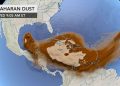 La gigantesca nube de polvo sahariano apodada “Godzilla” por su tamaño, afecta a partir de hoy también al sudeste de los Estados Unidos / El fenómeno climático es el más grande registrado en los últimos 50 años