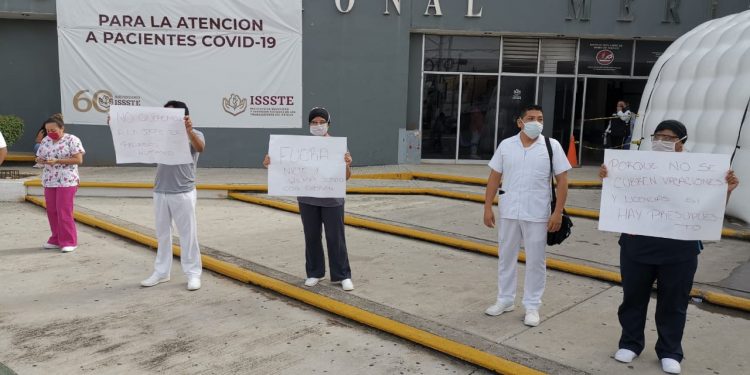 El hospital Regional “Elvia Carrillo Puerto” del ISSSTE se encuentra en muy malas condiciones desde hace muchos años / Trabajadores denunciaron precariedad y riesgos por mala calidad de equipos para afrontar el Sars Cov 2