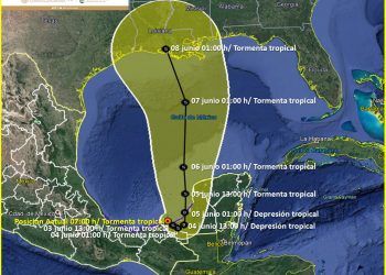 Cristobal provocará lluvias torrenciales a extraordinarias en los Estados del sureste y Península de Yucatán