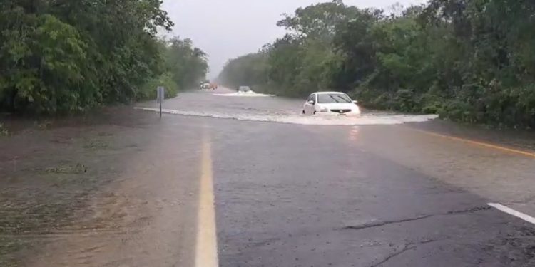 Reabrieron el paso en carretera de cuota a Cancún y también en la Libre, tras cierre por inundaciones