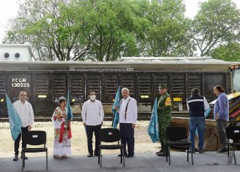 El presidente AMLO y el gobernador Vila dieron banderazo al tramo 3 Calkiní – Izamal del Tren Maya: “traerá bienestar a la región y no afectará al ambiente”