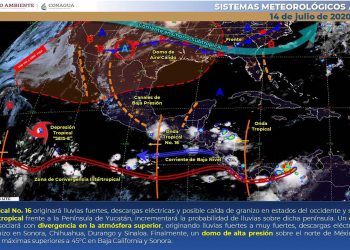 En las próximas 24 horas, se prevé cielo despejado a parcialmente nublado con baja probabilidad de lluvias, con temperaturas calurosas a muy calurosas durante el día y cálidas al amanecer
