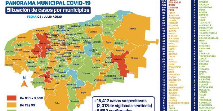 La Secretaría de Salud del gobierno del Estado reportó 165 nuevos contagios de COVID-19 en Yucatán y 16 nuevos fallecimientos / Diabetes, hipertensión y obesidad, entre otras comorbilidades entre los fallecidos