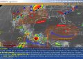 Durante este día, el paso de la onda tropical No.17 aunado al fuerte calentamiento diurno, favorecerán condiciones de cielo medio nublado con probabilidad para que se presenten intervalos de chubascos con tormentas aisladas en sectores del centro y noroeste de Yucatán