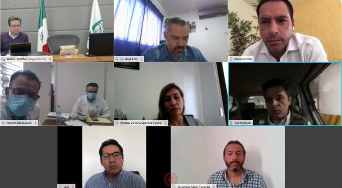 Gobernador Mauricio Vila Dosal “ofreció de nuevo al IMSS las instalaciones del hospital temporal del Siglo XXI para el traslado pacientes con coronavirus en estado convaleciente” durante reunión de trabajo con el director general Zoé Robledo Aburto