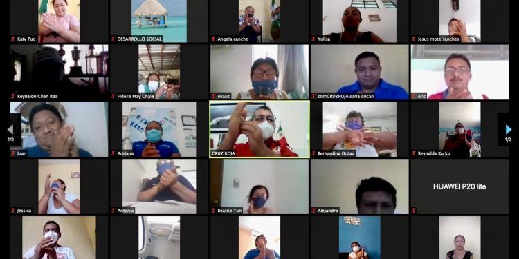 Capacitan a comisarios de Mérida en bioseguridad en el hogar / Organizan  charla sobre las acciones de prevención que pueden aplicar las y los 47 comisarios del municipio