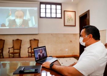 El secretario nacional de Seguridad y Protección Ciudadana, Alfonso Durazo Montaño, reconoció “el buen trabajo” que el edil meridano, Renán Barrera ha desarrollado en materia de seguridad pública