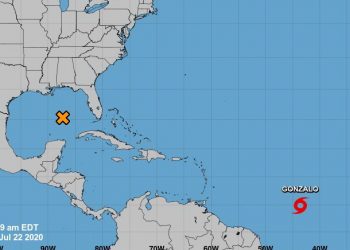 La Depresión Tropical 7, evolucionó a Tormenta Tropical Gonzalo. Por el momento se ubica a 1,986 km al Este de las Antillas y a unos 4,850 km al sureste del Estado de Yucatán / El jueves se convertiría en huracán